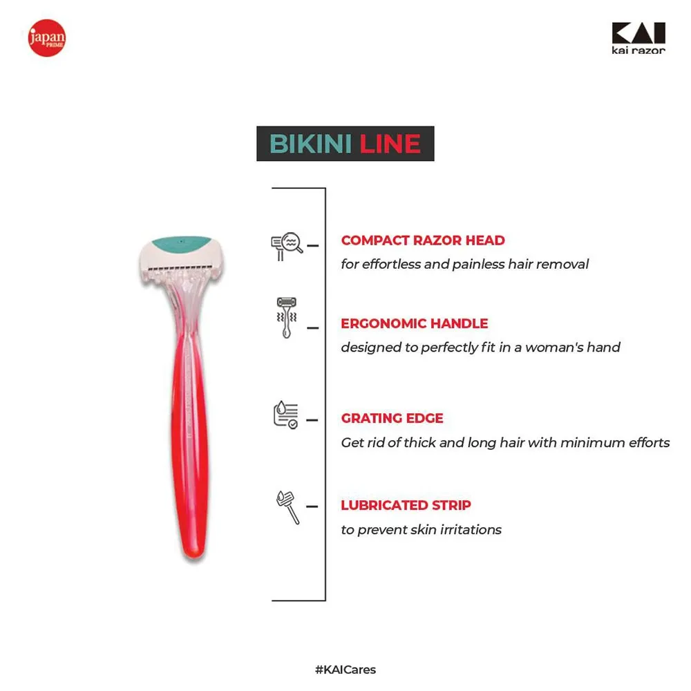 Kai Bikini Line Razor For Women 2Pc - Image 3