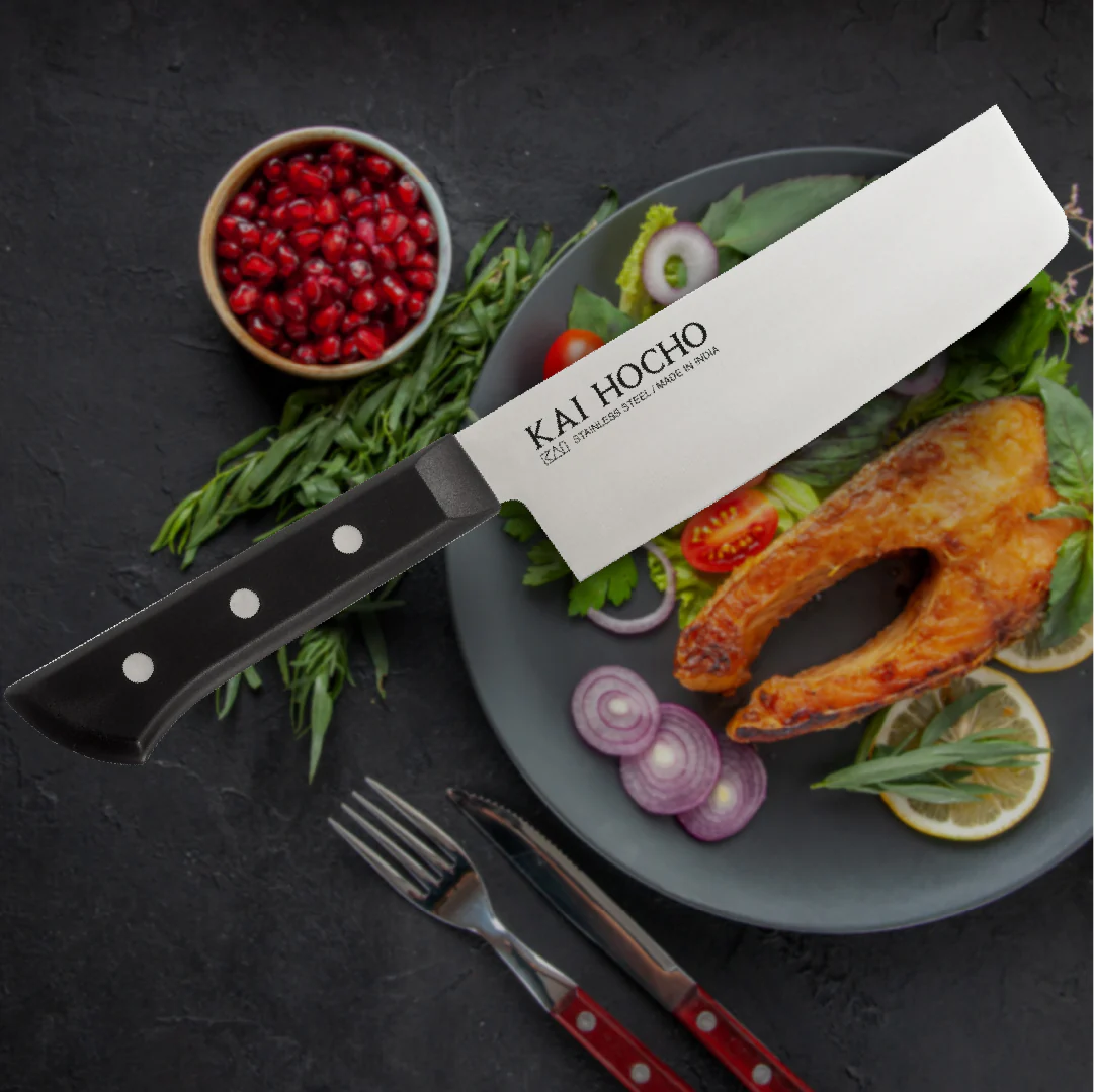 Kai Hocho Premium Nakiri Kitchen Knife for Chopping, Dicing and Mincing - Image 5