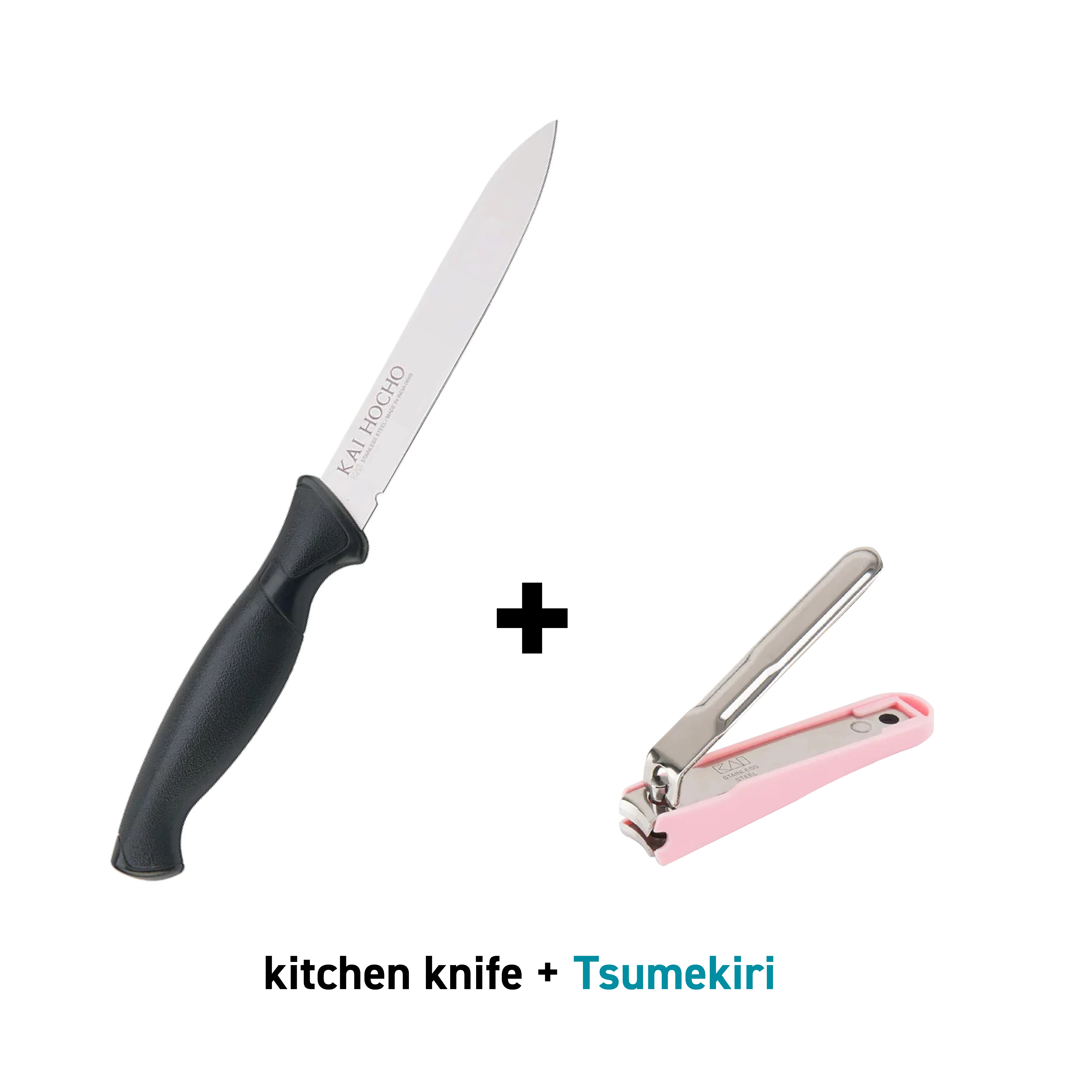 Kai Kitchen Knife with Nail Clipper (Small) Combo - Image 4