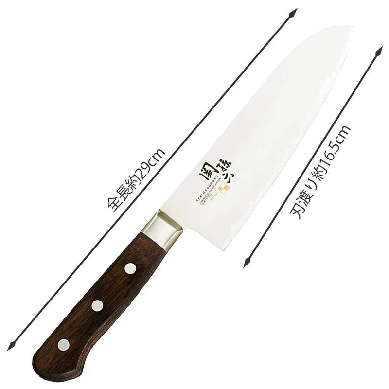KAI Seki Magoroku Aofuzi Santoku Knife 165mm [AE5151] - Image 5