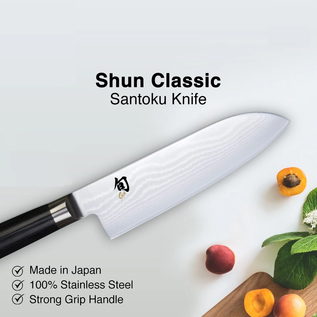 Kai Shun Classic Santoku Kitchen Knife 5.5"  [DM0727] - Image 5