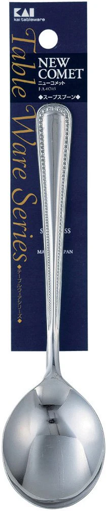 KAI New Comet Dessert Soup Spoon (Set of 6) - Made in Japan(FA0703) - Image 5