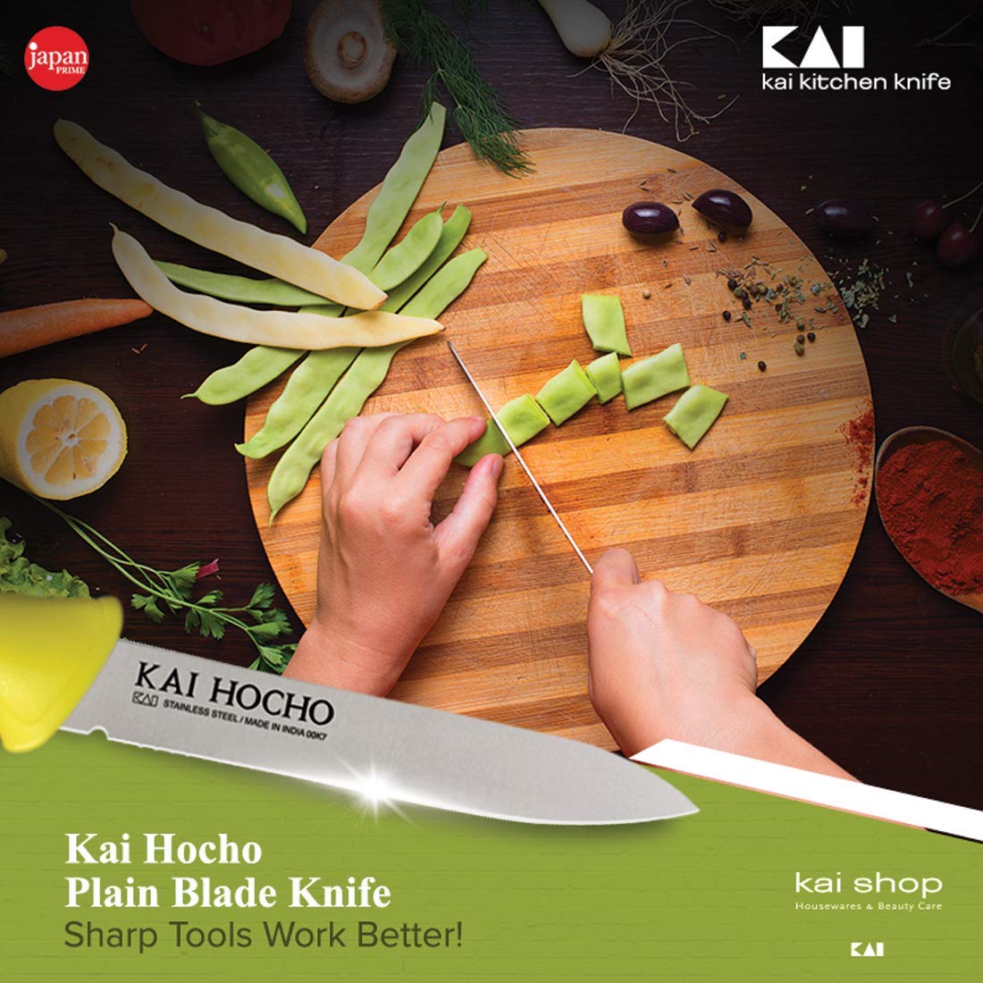 Kai Hocho Kitchen Knife, Pack of 5 (Plain Knife) - Image 4