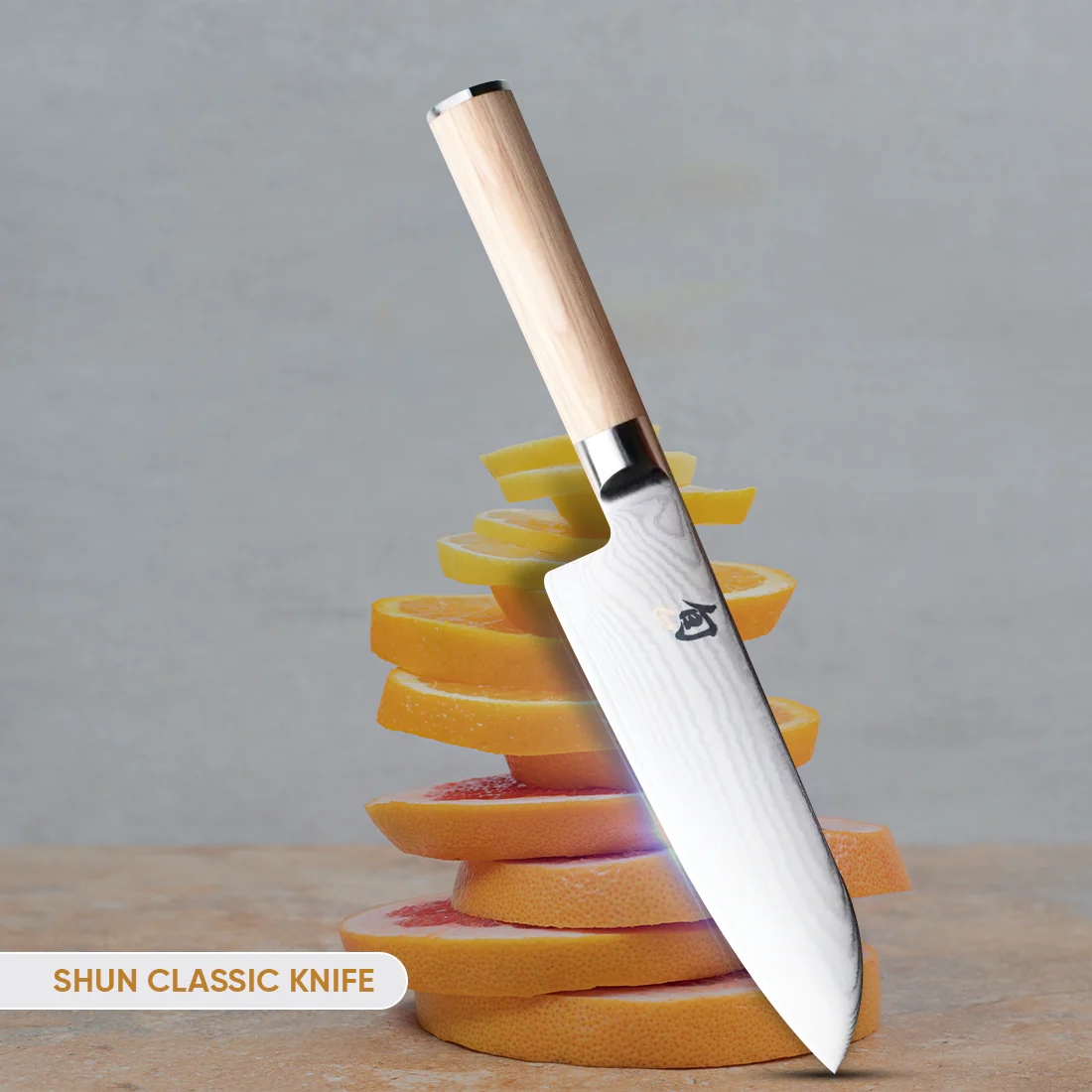 Kai Shun Classic Blonde Santoku Knife  7" [DM0702W] - Image 3